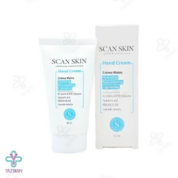 کرم دست روشن کننده و ضد چروک اسکن اسکین - 50 میلی لیتر