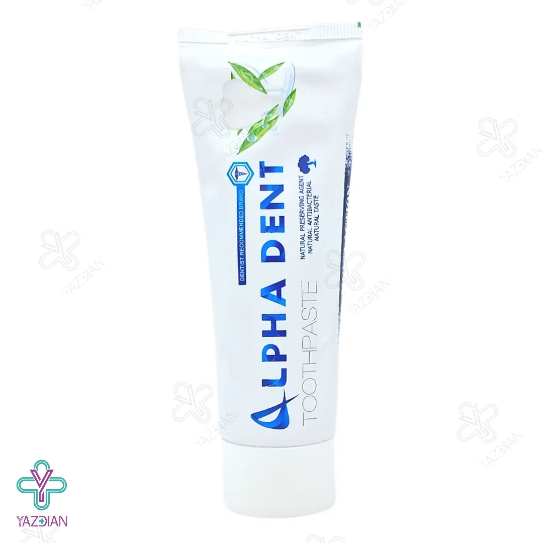 خمیر دندان طبیعی مولتی اکشن آلفا دنت - 75 میلی لیتر	