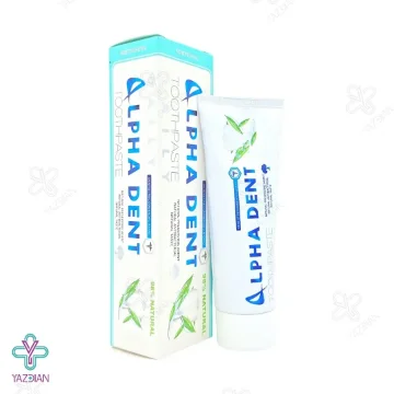 خمیر دندان طبیعی سفید کننده آلفا دنت - 75 میلی لیتر	