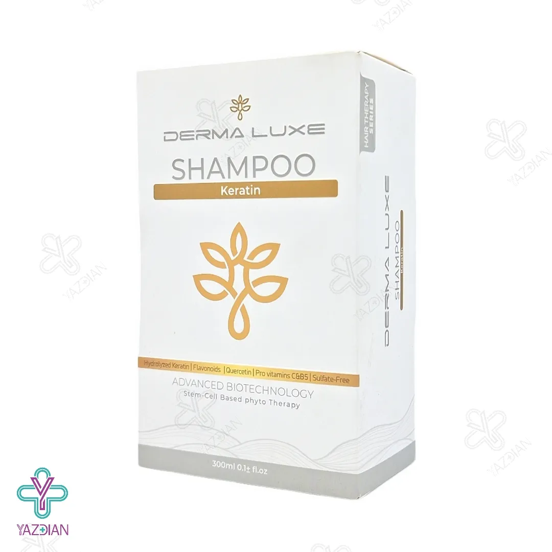 شامپو کراتین فاقد سولفات درمالوکس - 300 میلی لیتر	