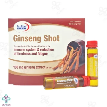 ویال خوراکی نقویت کننده جینسینگ شات یوروویتال - 6 عددی