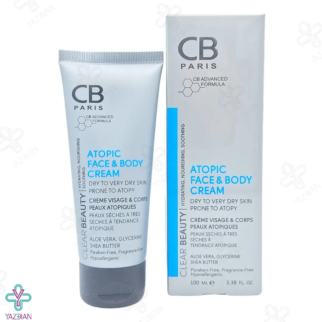 کرم مرطوب کننده صورت و بدن پوست خشک و خیلی خشک سی بی پاریس	