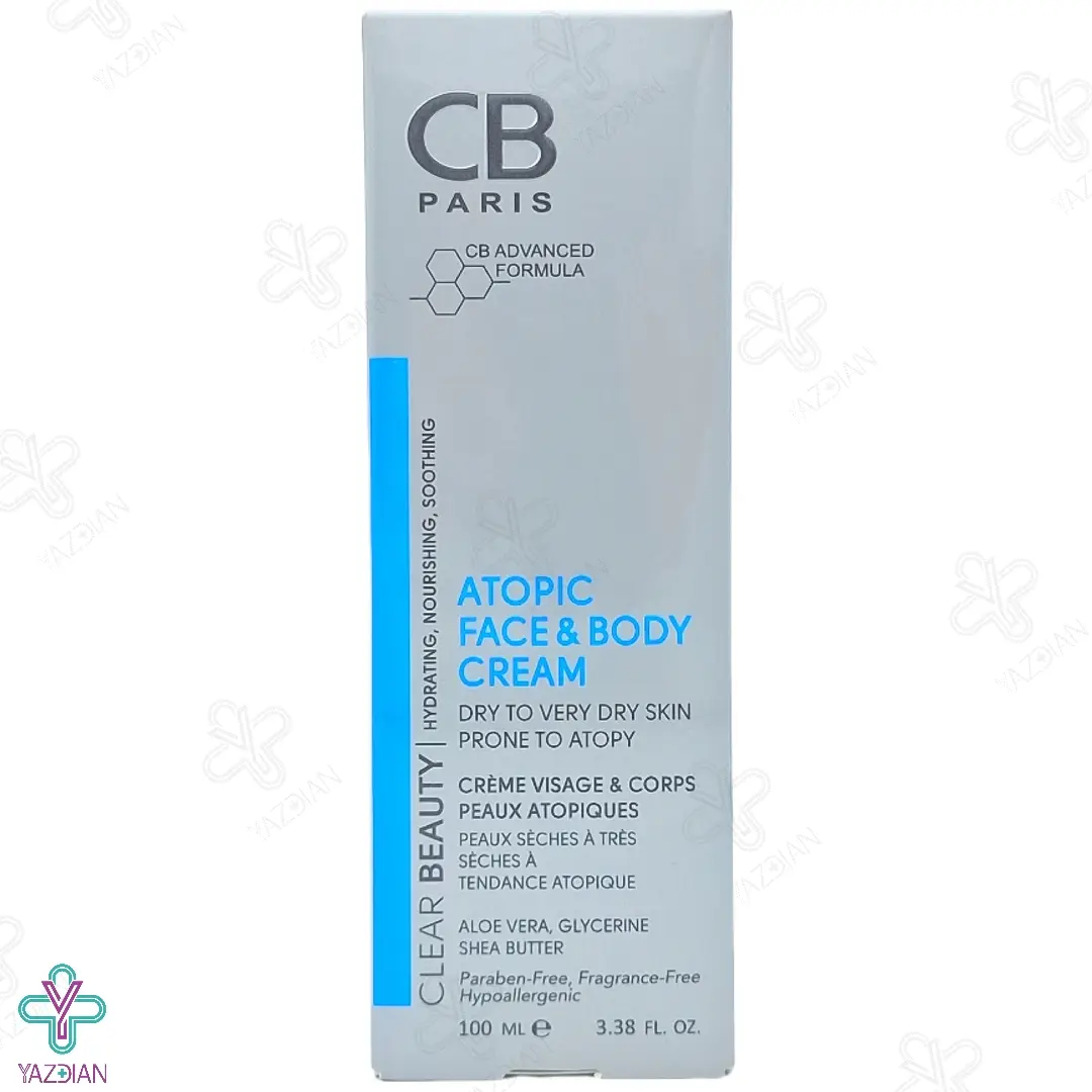 کرم مرطوب کننده صورت و بدن پوست خشک و خیلی خشک سی بی پاریس	