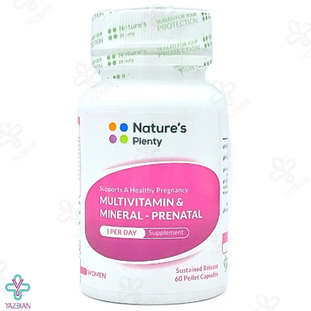 قرص مولتی ویتامین پریناتال بانوان نیچرز پلنتی - 60 عددی	