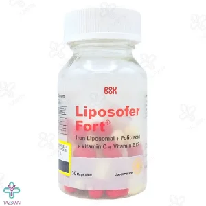 کپسول آهن لیپوزوفر فورت بی اس کی - 30 عددی	