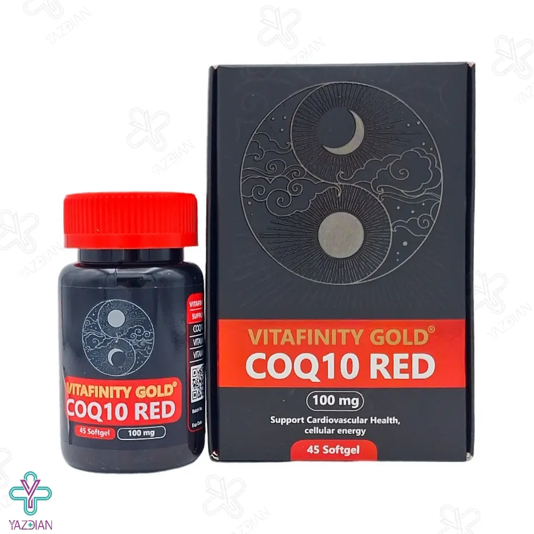 سافت ژل کوکیوتن قرمز ویتافینیتی گلد شهاب درمان - 45 عددی	
