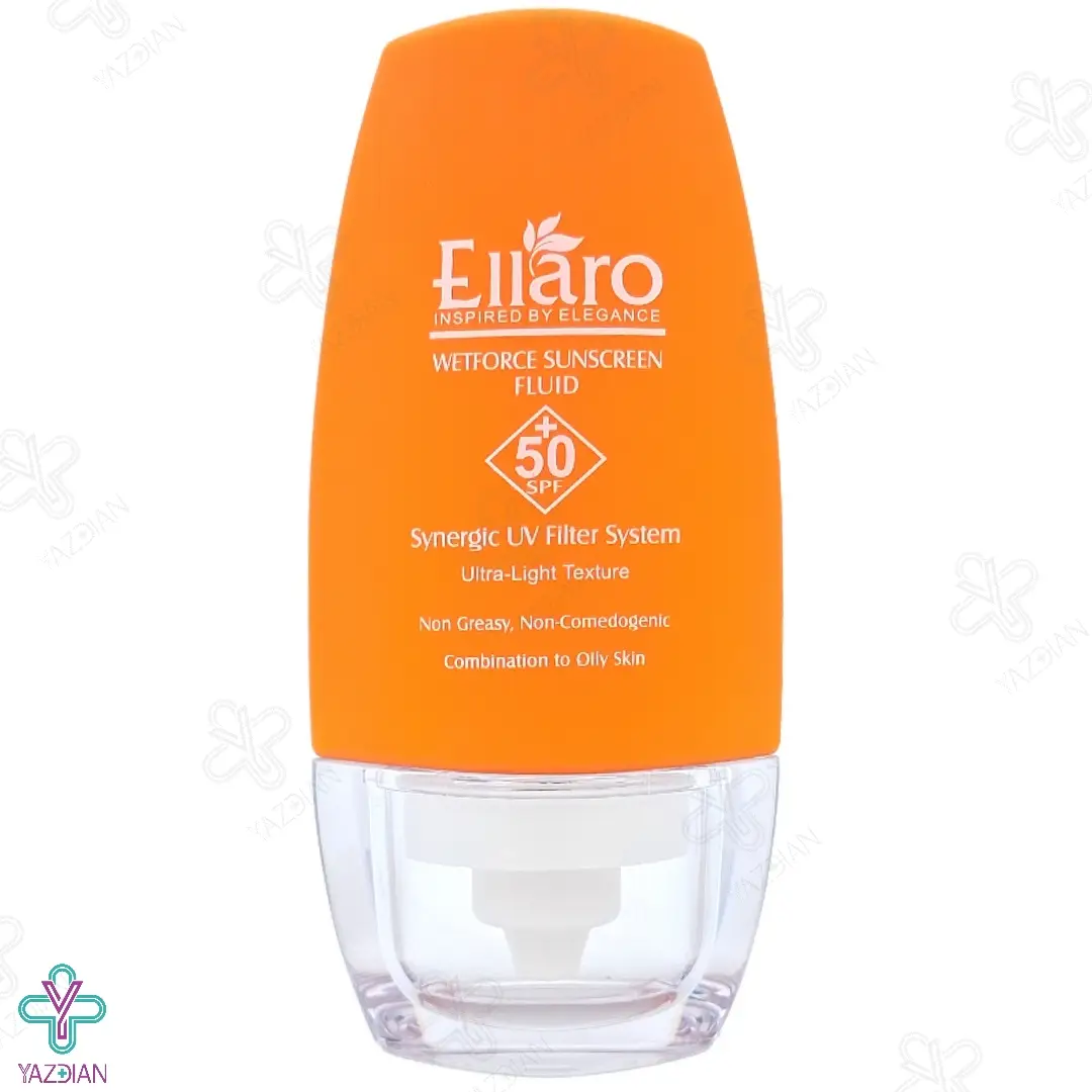 فلوئید ضد آفتاب فاقد چربی وت فورس SPF50 الارو - بی رنگ	