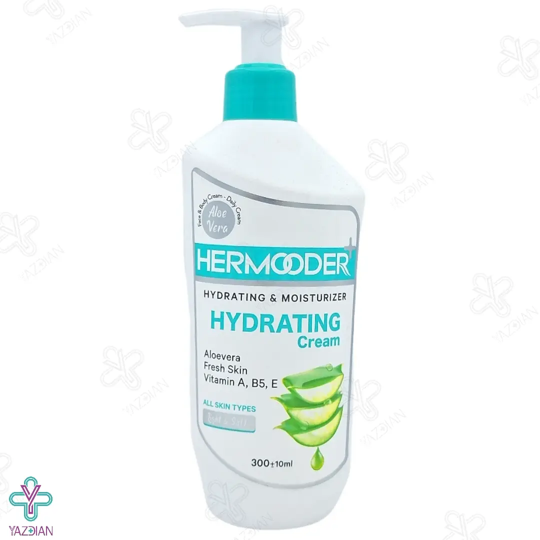کرم آبرسان پمپی هرمودر حاوی آلوئه ورا - 300 میلی لیتر	