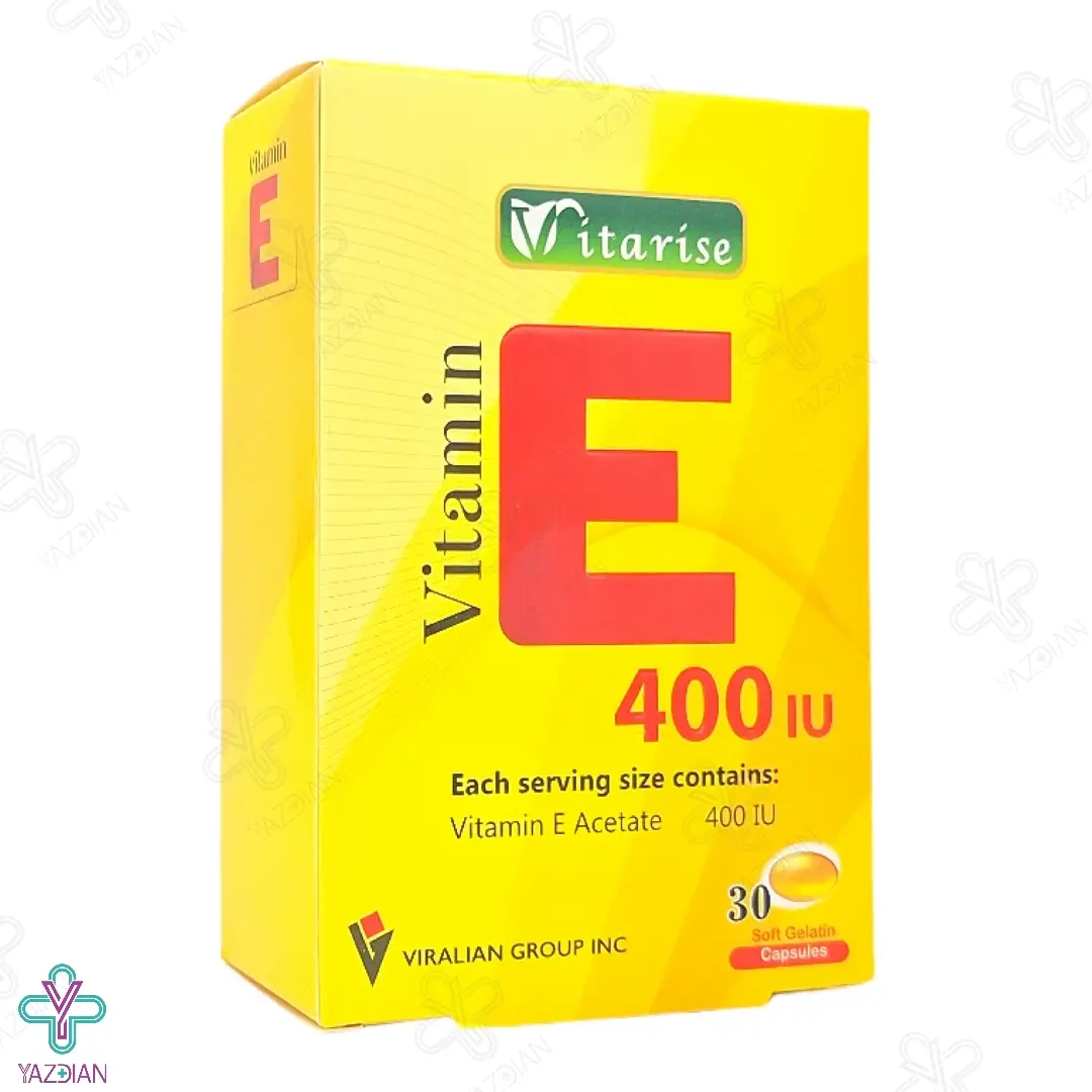 سافت ژل ویتامین ایی 400 واحد ویتارایز - 30 عددی