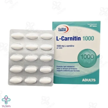 قرص ال کارنیتین 1000 میلی گرم یوروویتال - 60 عددی	