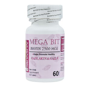 قرص بیوتین 2500 مگابیت برونسون - 60 عددی