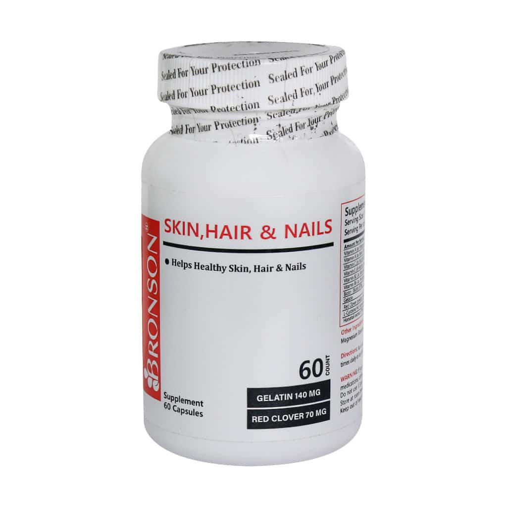 تصویر  کپسول تقویت کننده مو و پوست هیر اسکین اند نیلز برانسون - 60 عددی