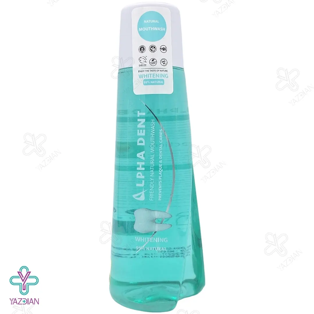 دهانشویه سفید کننده آلفا دنت - 400 میلی لیتر	