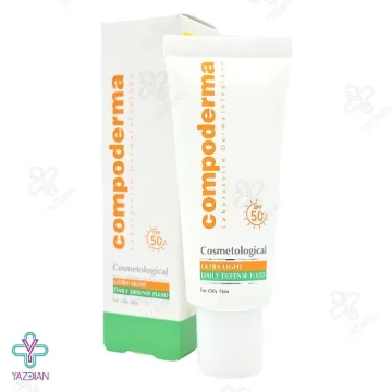 فلوئید ضد آفتاب SPF50 اولترا لایت کمپودرما مناسب پوست چرب - خیلی روشن	