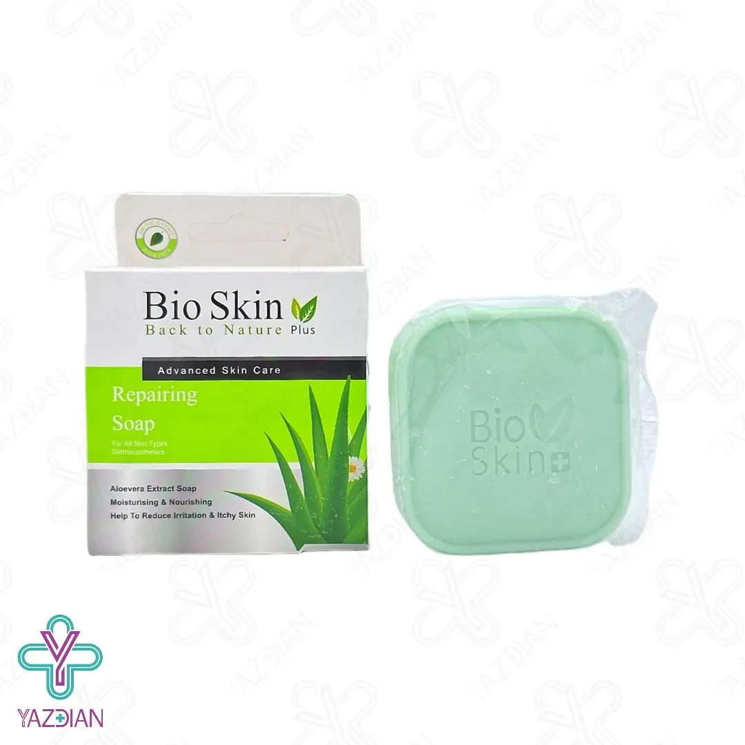 صابون مرطوب کننده آلوئه ورا بایو اسکین پلاس - 100 گرم	