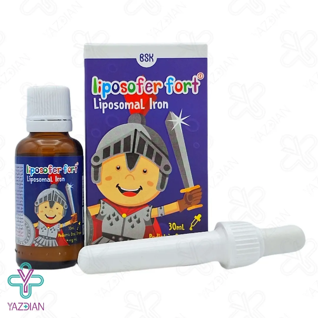 قطره آهن لیپوزوفر فورت بی اس کی - 30 میلی لیتر	