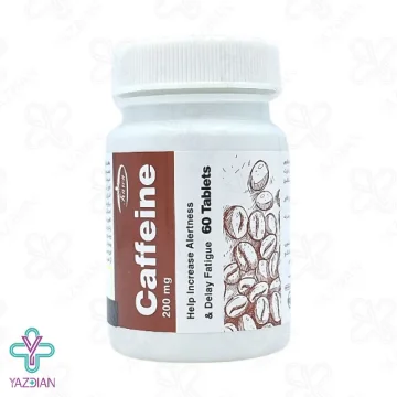 قرص کافئین 200 میلی گرم کارن - 60 عددی	