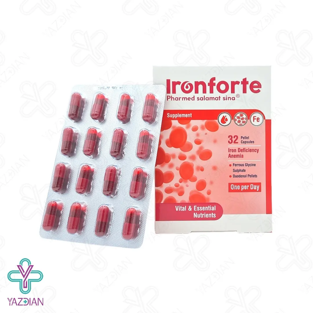 کپسول آهن آیرون فورت فارمد سلامت سینا - 32 عددی	