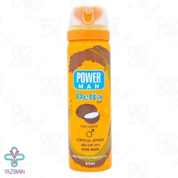 اسپری وقفه دهنده پاورمن دلتازکس با اسانس نارگیل - 65 میلی لیتر	