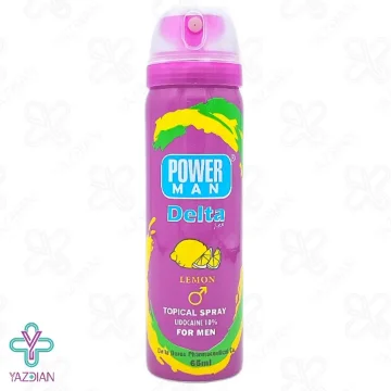 اسپری وقفه دهنده پاورمن دلتازکس با اسانس لیمو - 65 میلی لیتر	