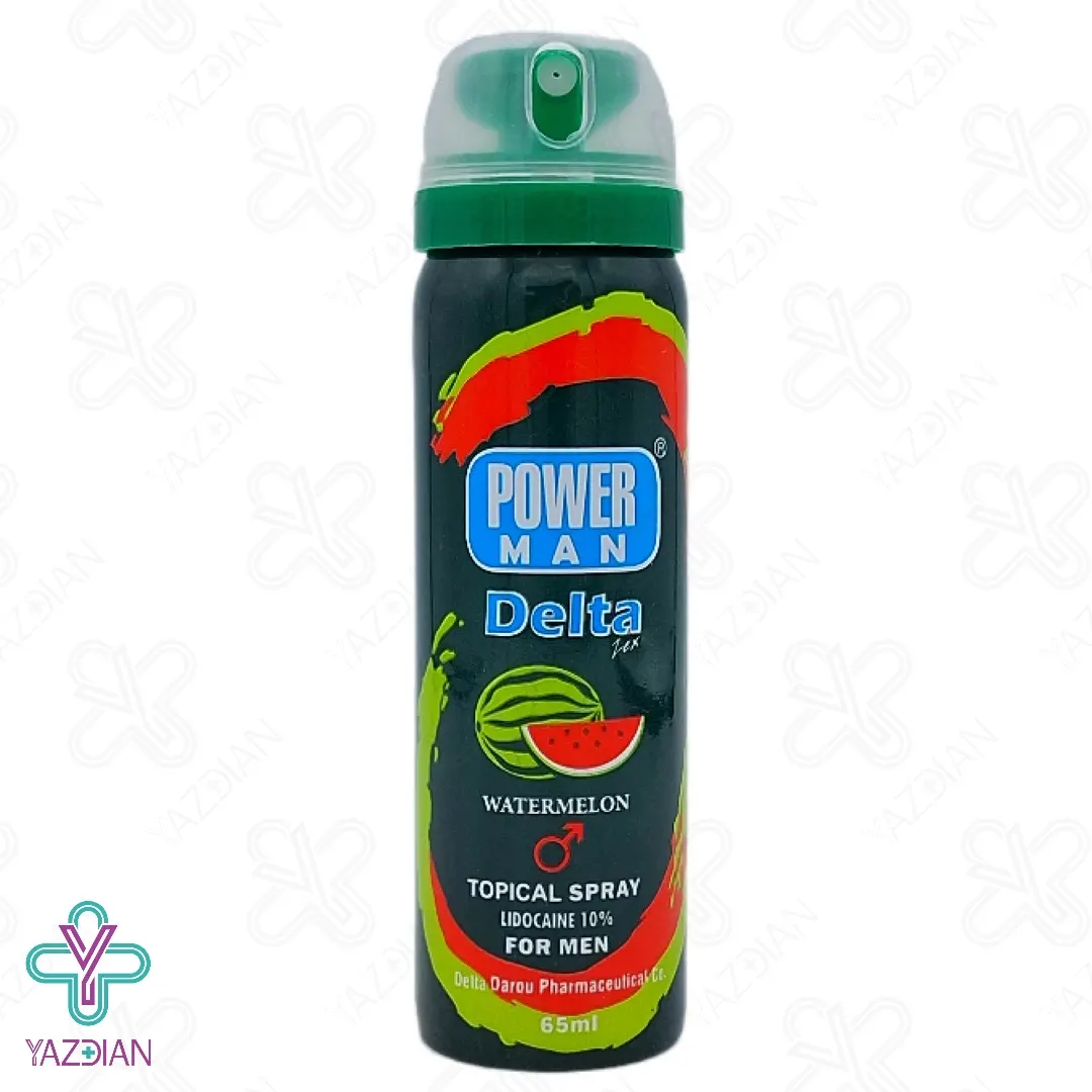 اسپری وقفه دهنده پاورمن دلتازکس با اسانس هندوانه - 65 میلی لیتر	