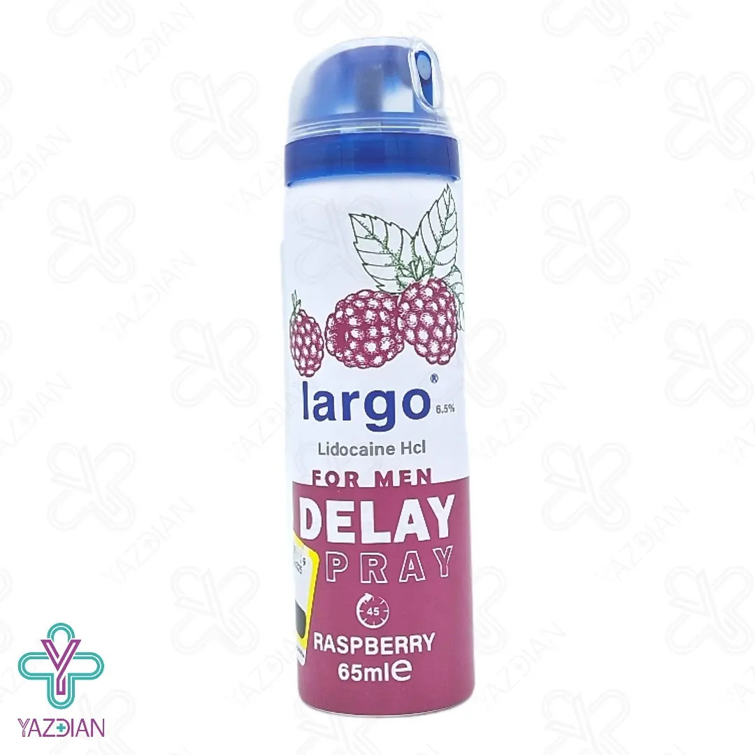 اسپری وقفه دهنده لارگو با اسانس تمشک - 65 میلی لیتر	