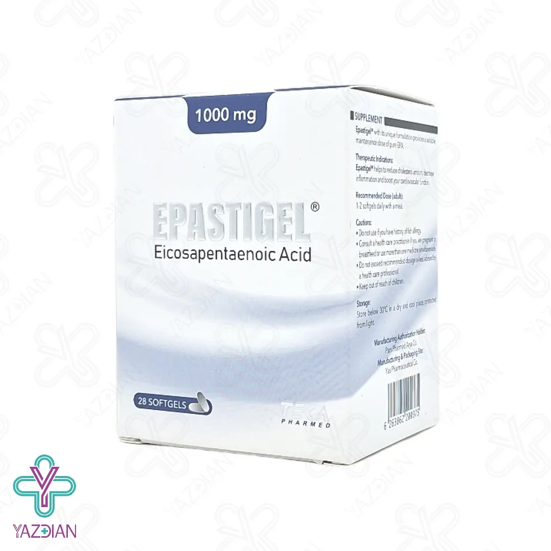 سافت ژل روغن ماهی اپاستیژل 1000 تکافارمد - 28 عددی	