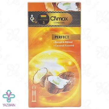 کاندوم شیاردار نارگیل کلایمکس - 12 عددی	