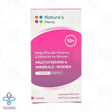 کپسول مولتی ویتامین مینرال بانوان بالای 50 سال نیچرز پلنتی - 60 عددی	