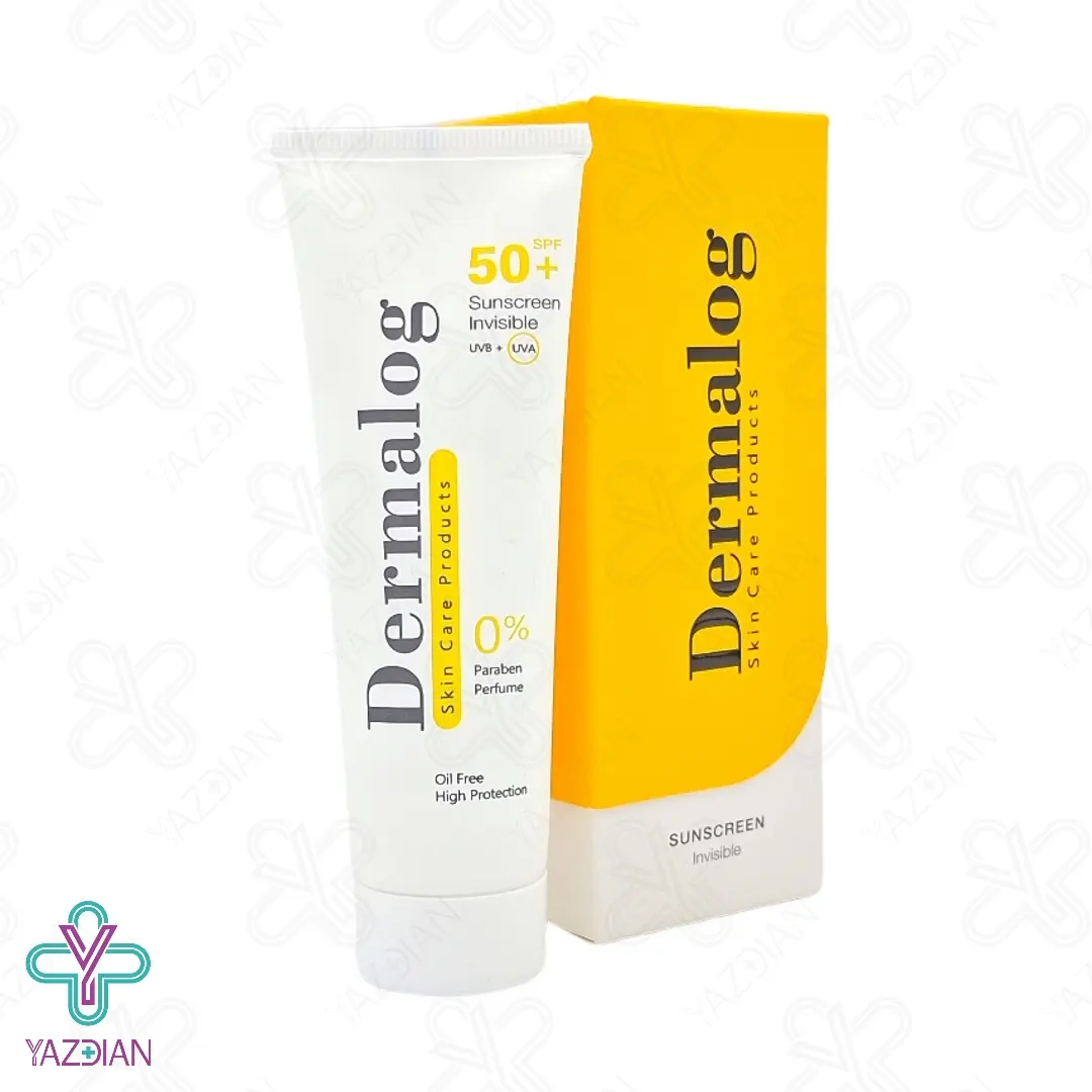 کرم ضد آفتاب SPF50 فاقد چربی درمالوگ - بی رنگ	
