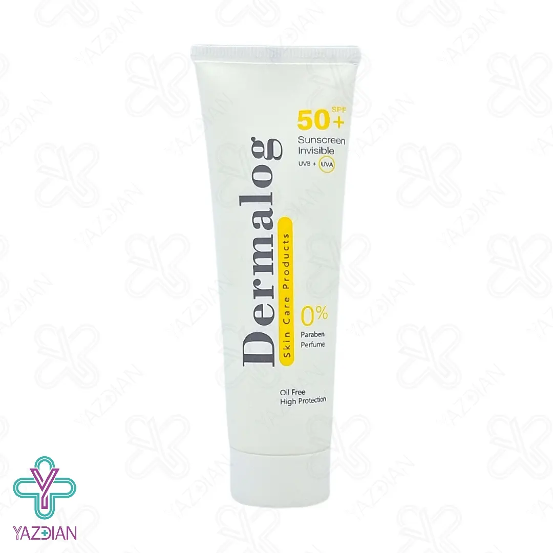 کرم ضد آفتاب SPF50 فاقد چربی درمالوگ - بی رنگ	