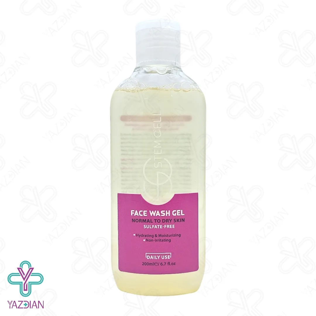 ژل شستشوی صورت پوست خشک استم سل - 200 میلی لیتر