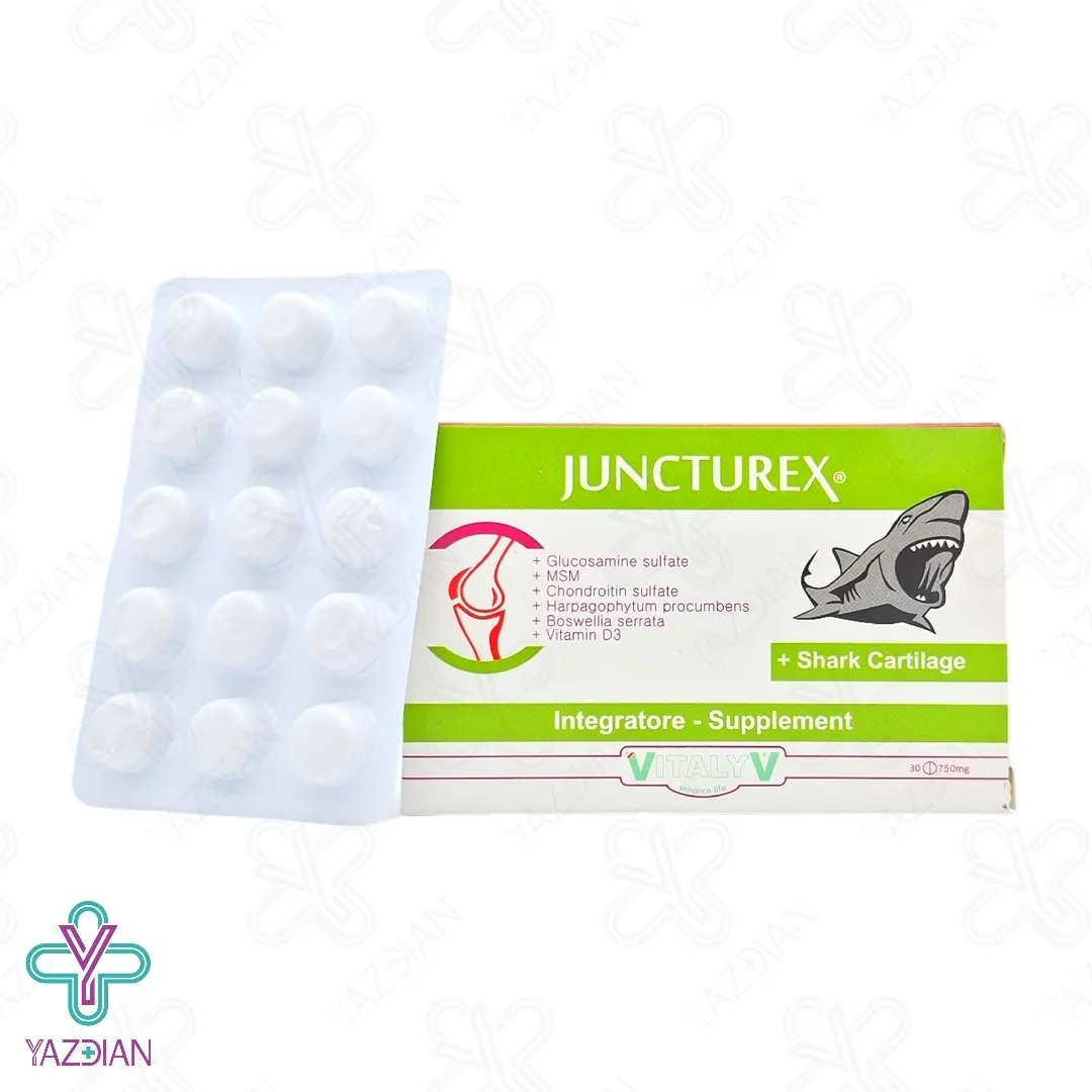 قرص تقویت مفاصل شارک کارتیلاژ 750 میلی گرم جانکتورکس ویتالیو - 30 عددی	