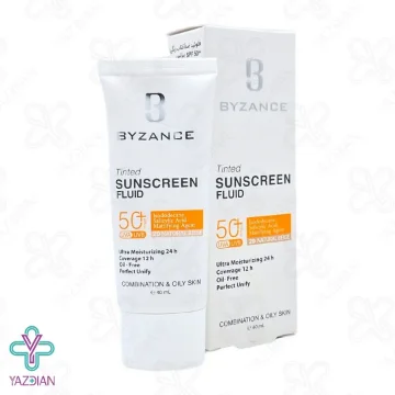 فلوئید ضد آفتاب SPF 50 پوست چرب بیزانس – بژ طبیعی