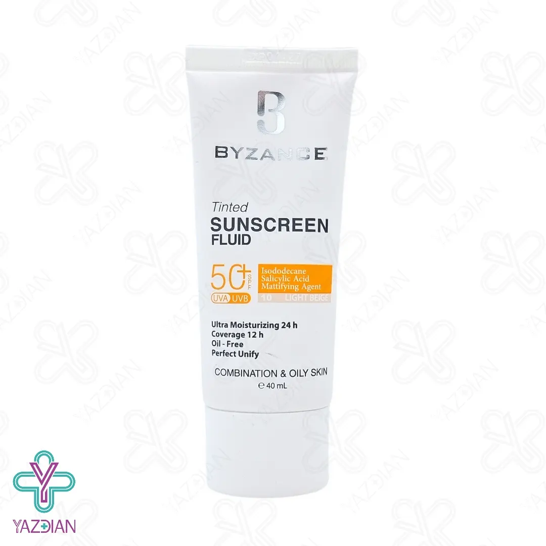 فلوئید ضد آفتاب SPF 50 پوست چرب بیزانس – بژ روشن