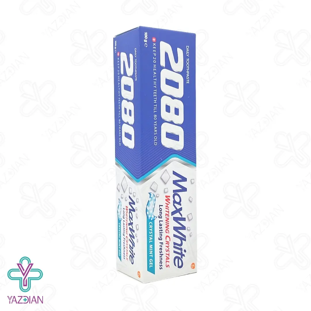 خمیر دندان سفید کننده 2080 مکس وایت - 100 گرم	