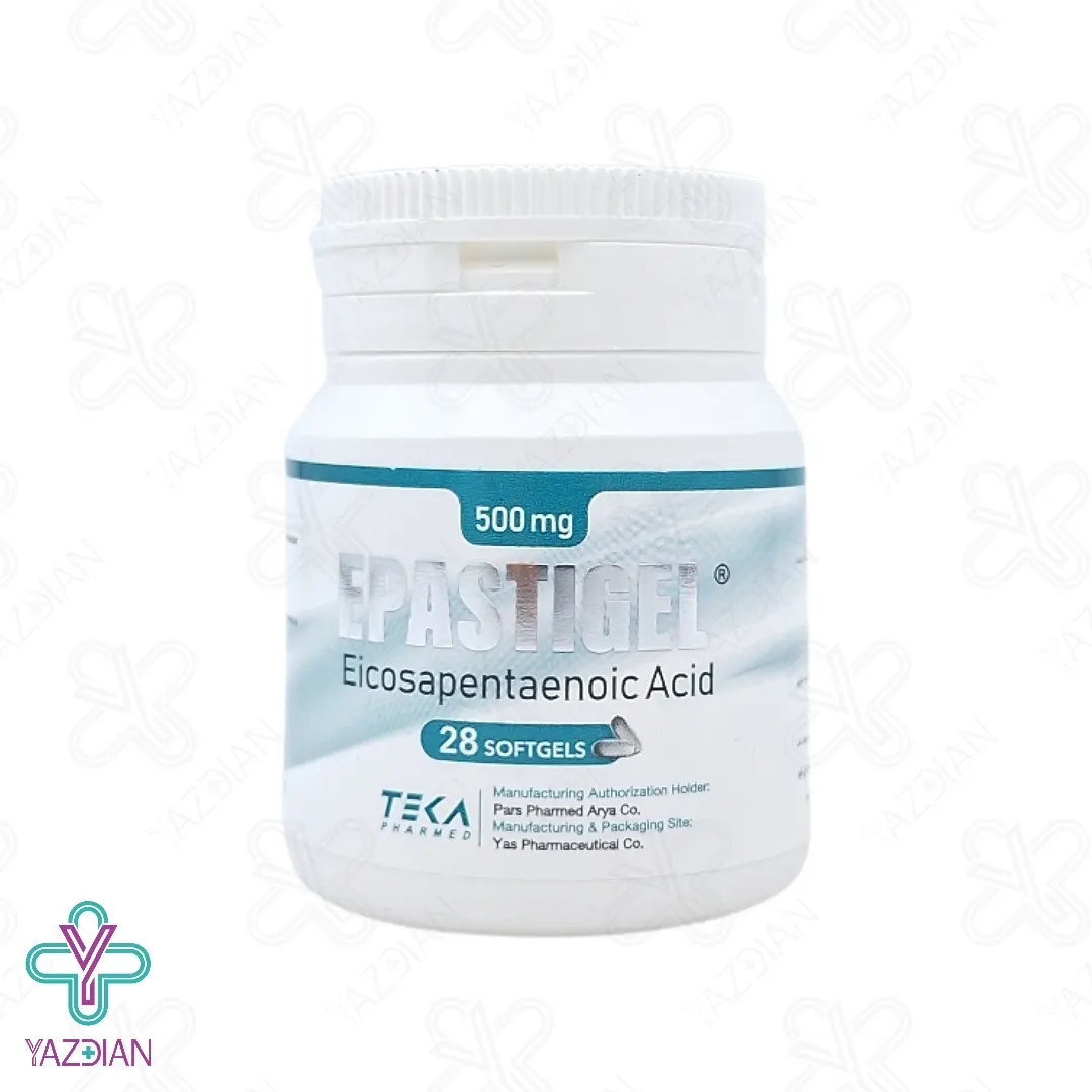 سافت ژل روغن ماهی اپاستیژل 500 میلی گرم تکافارمد - 28 عددی	