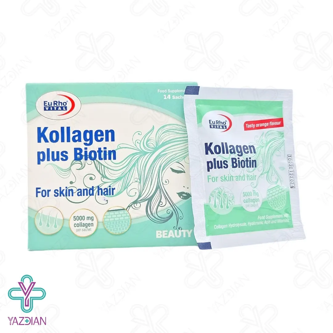 ساشه کلاژن پلاس بیوتین یوروویتال - 14 عددی	