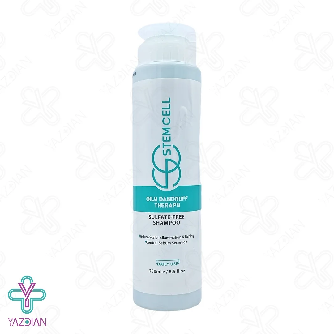 شامپو ضد شوره موهای چرب استم سل - 250 میلی لیتر