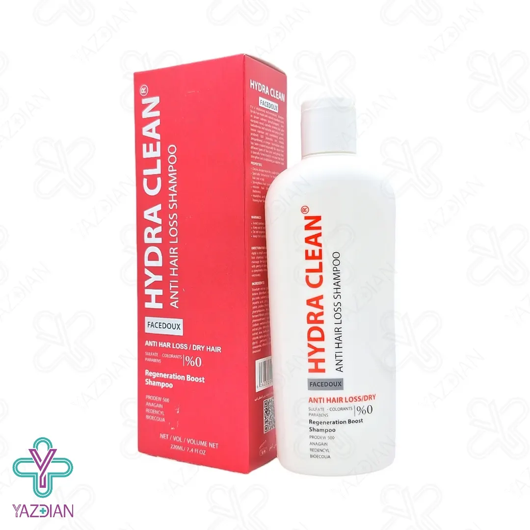 شامپو بدون سولفات و ضد ریزش موهای خشک هیدراکلین فیس دوکس - 220 میلی لیتر	