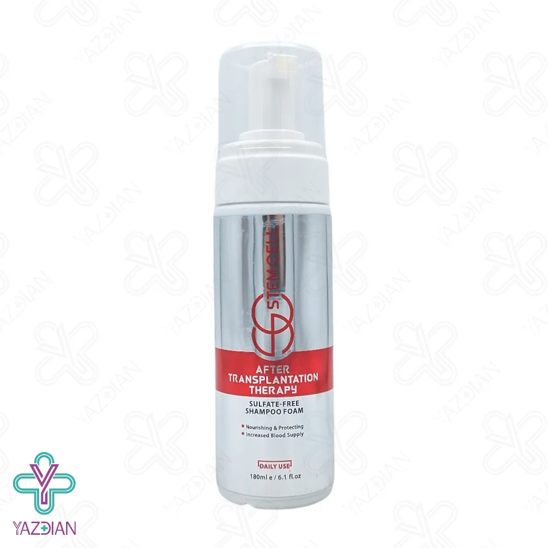 شامپو فوم  بعد از کاشت مو بدون سولفات استم سل - 180 میلی لیتر