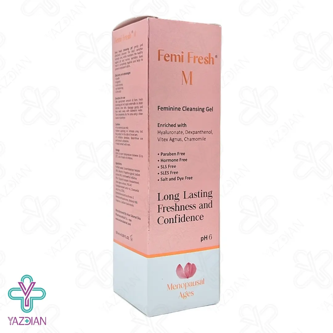  ژل بهداشتی بانوان یائسه (M) فمی فرش - 150 میلی لیتر	