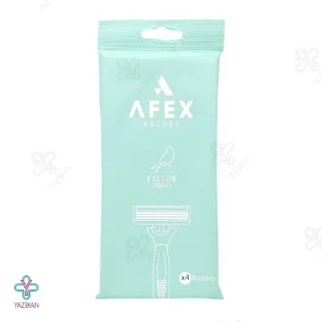 خودتراش مردانه سه لبه افکس مدل فالکون - 4 عددی