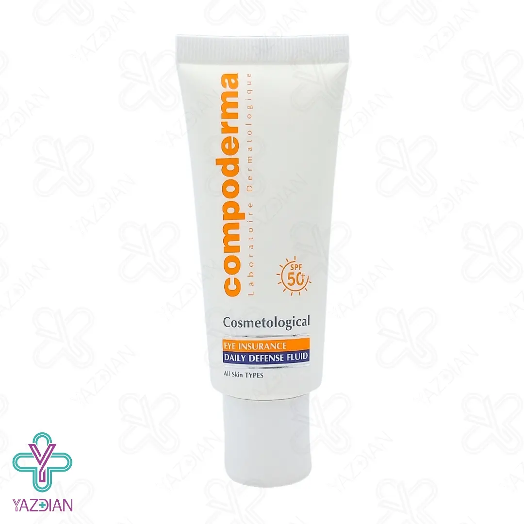 کرم ضد آفتاب دور چشم SPF50 کامپودرما - بی رنگ	