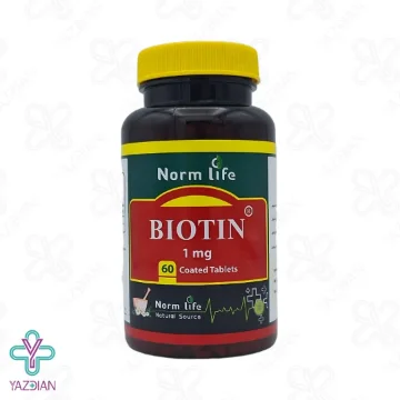 قرص بیوتین 1 میلی گرم نورم لایف - 60 عددی	