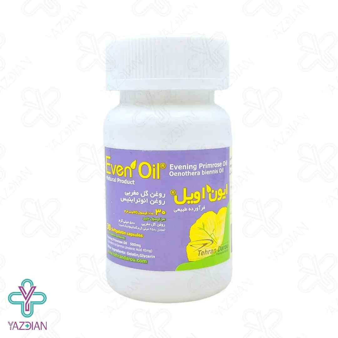 کپسول ژلاتینی گل مغربی 500 میلی گرم تهران دارو - 30 عددی