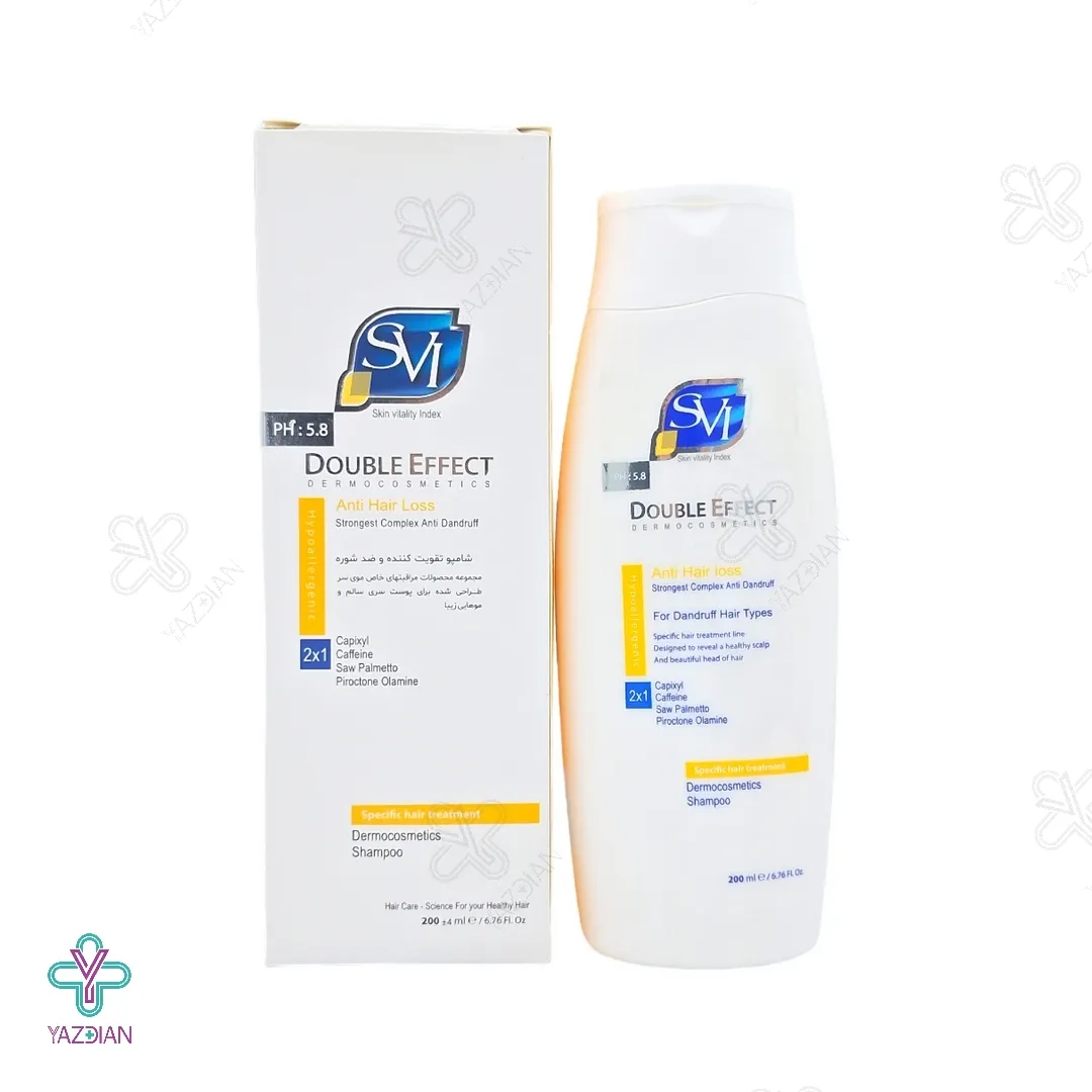 شامپو تقویت کننده و ضد شوره دابل افکت اس وی آی - 200 میلی لیتر 