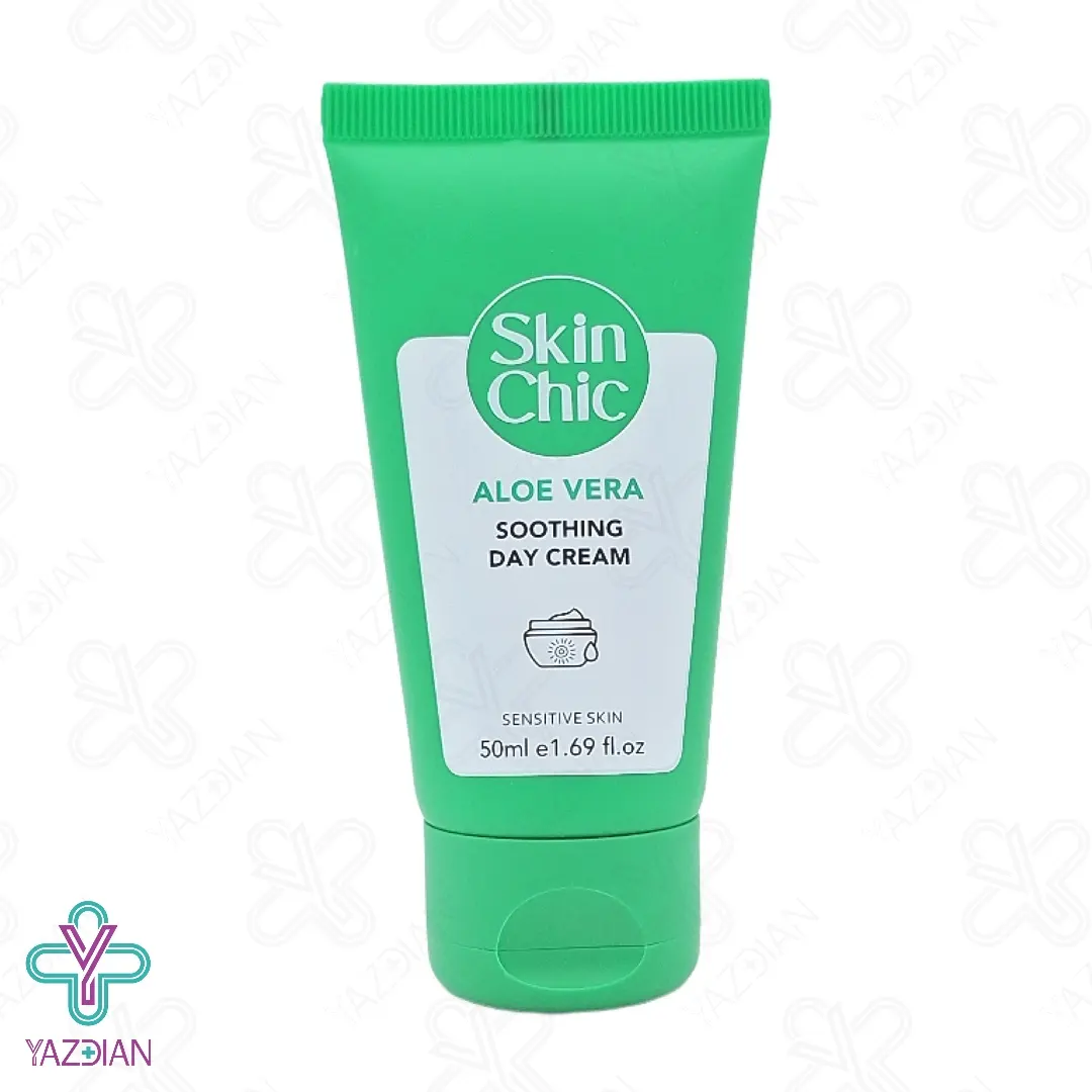 کرم مرطوب کننده و التیام بخش پوست حساس حاوی آلوئه ورا اسکین شیک - 50 میلی لیتر	