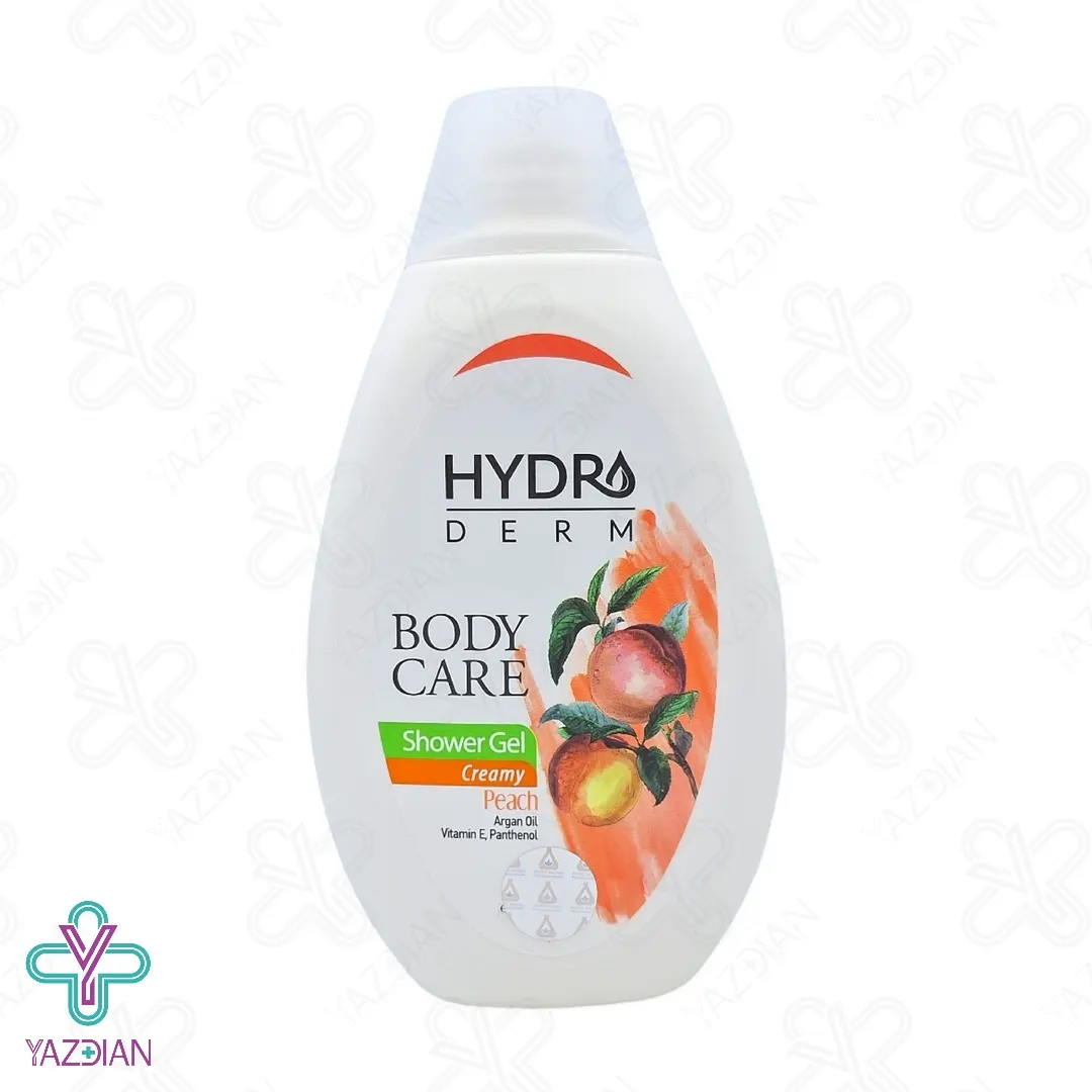 شامپو بدن کرمی هلو و آرگان هیدرودرم - 500 میلی لیتر	