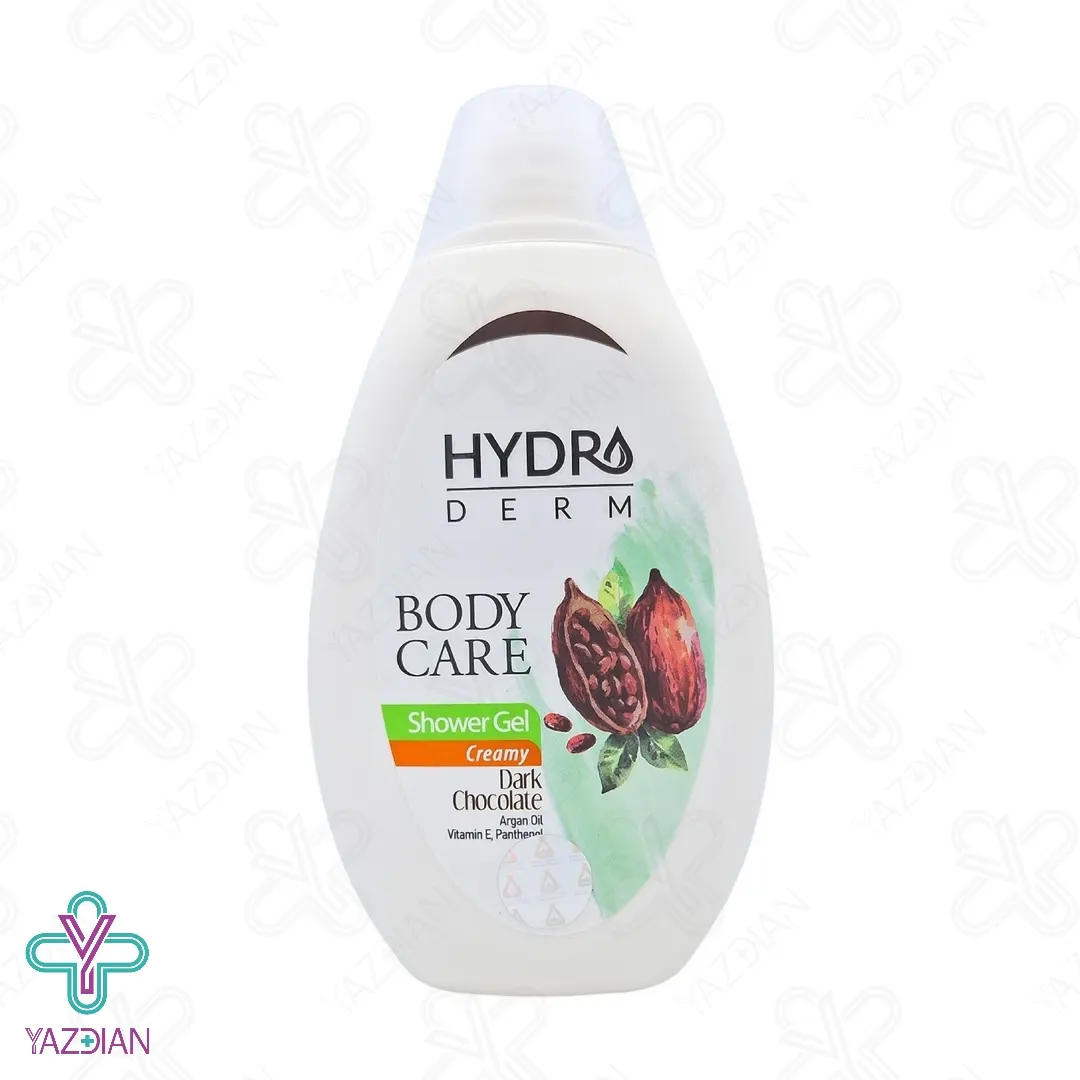 شامپو بدن کرمی شکلات تلخ هیدرودرم - 500 میلی لیتر	